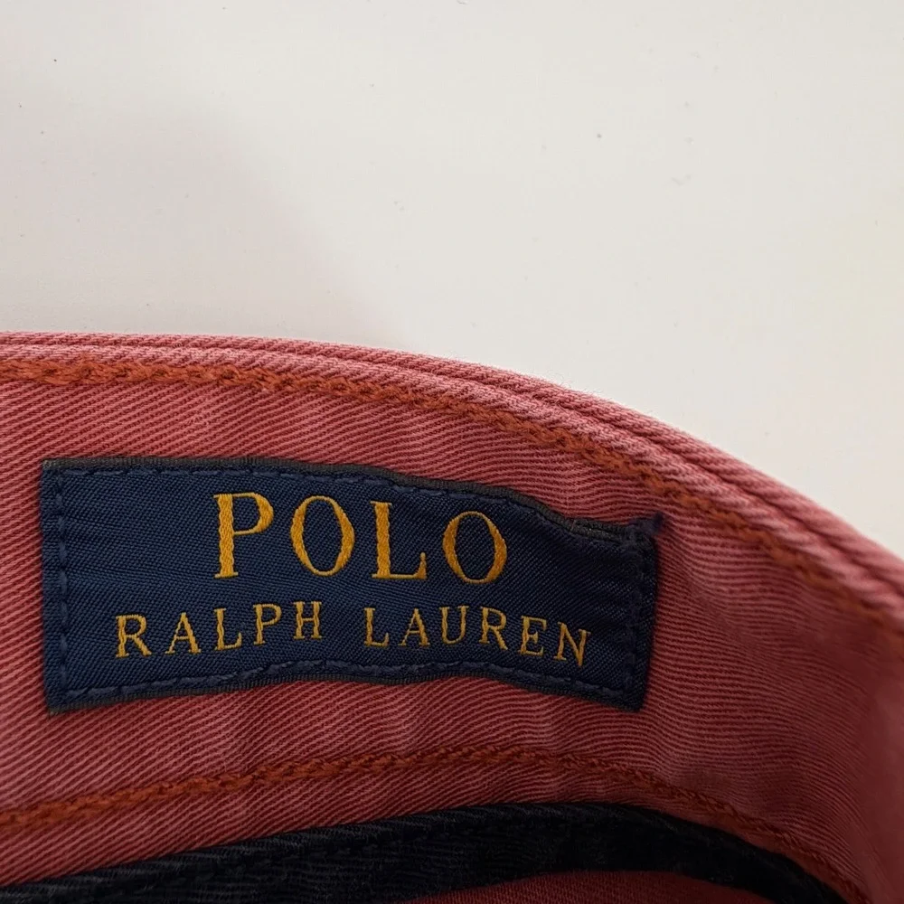 Polo Ralph Lauren Mens Salmon Red Stretch Cotton Straight Leg Pants 41x30